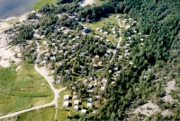 Arial view of Bevø Camping